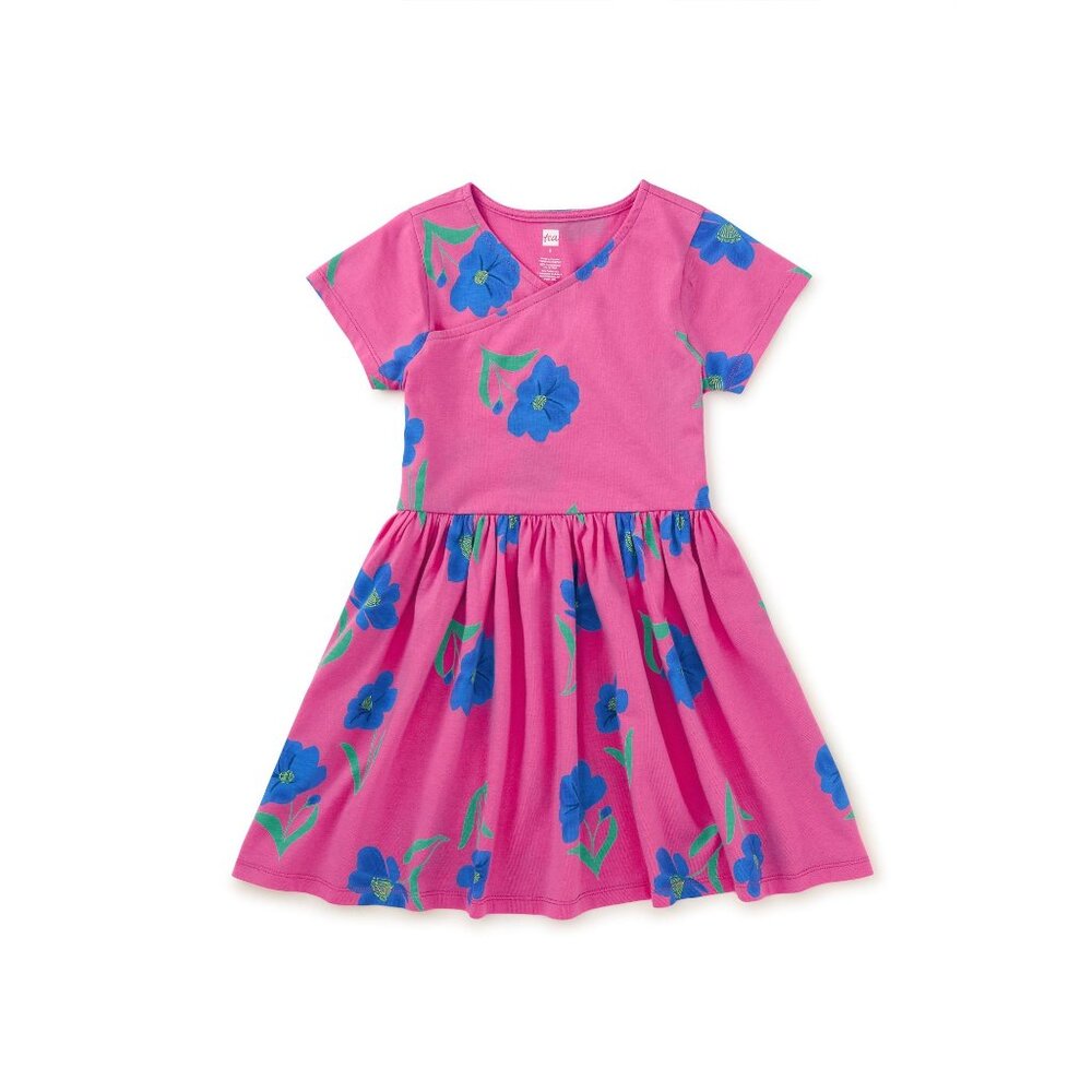 Tea Collection Pink and Blue Floral Kids Dress